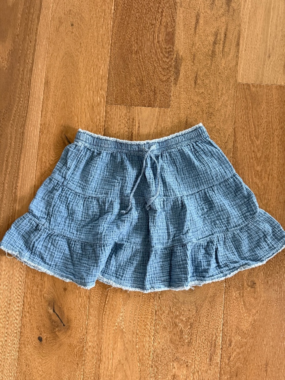 Aerie women's  blue tier gauze  skirt, S